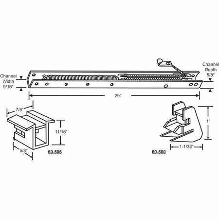 STRYBUC 29in Window Channel Balance 60-282-6